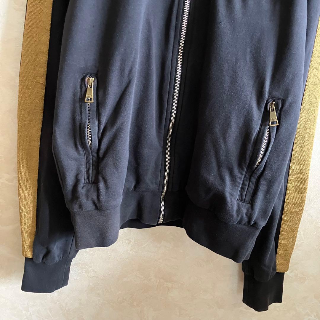 古着 イタリア製 ドルチェアンドガッバーナ ジップスウェットジャージ 黒ブラウン