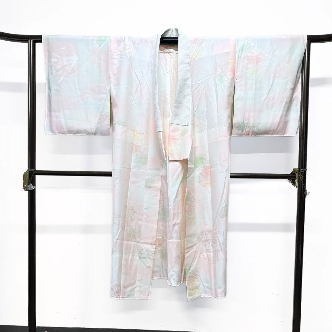 振袖６点セット　銀通し　金駒刺繍　金彩　晴れの日　成人式　着物　064w p