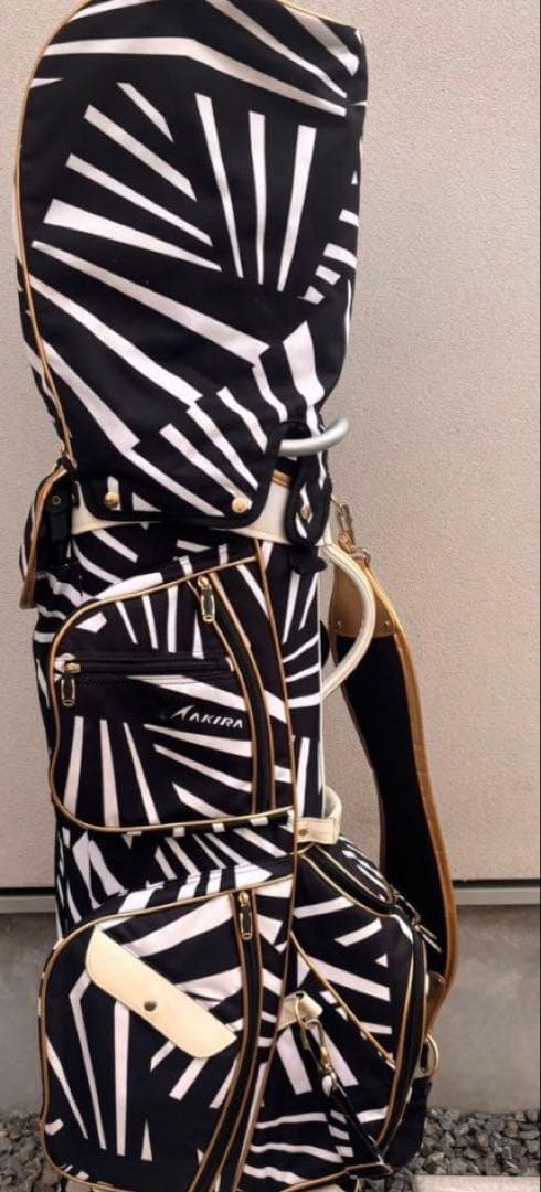 AKIRA ゴルフバッグ ストライプデザイン