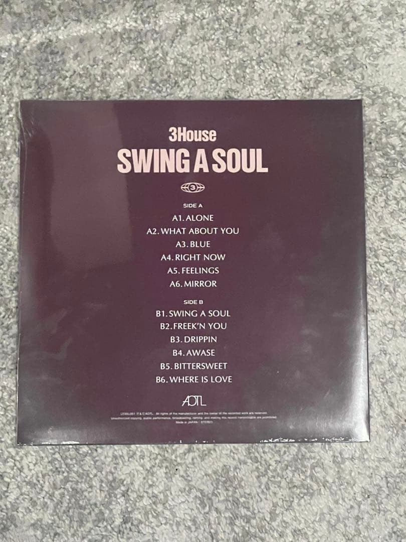 ［新品未使用］3House SWING A SOUL レコード　2ed プレス