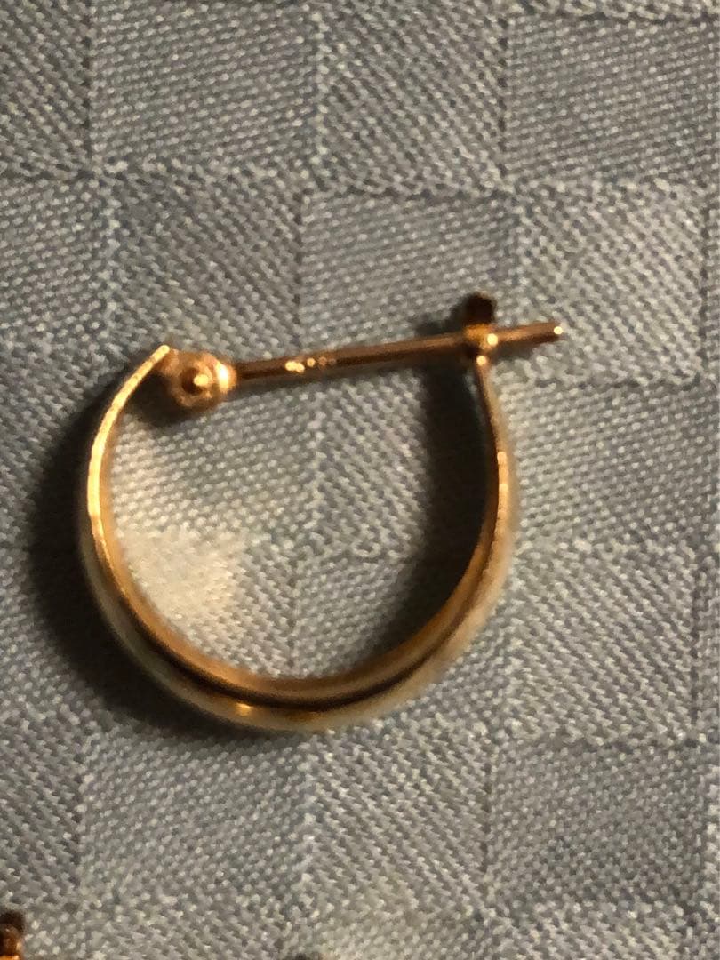 k18 フープピアス