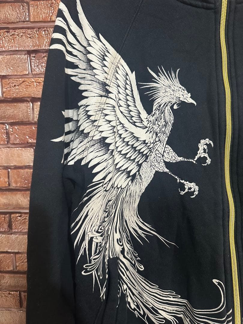 絡繰魂　ジップジャケット　スウェット　セットアップ　鳳凰　龍　難あり