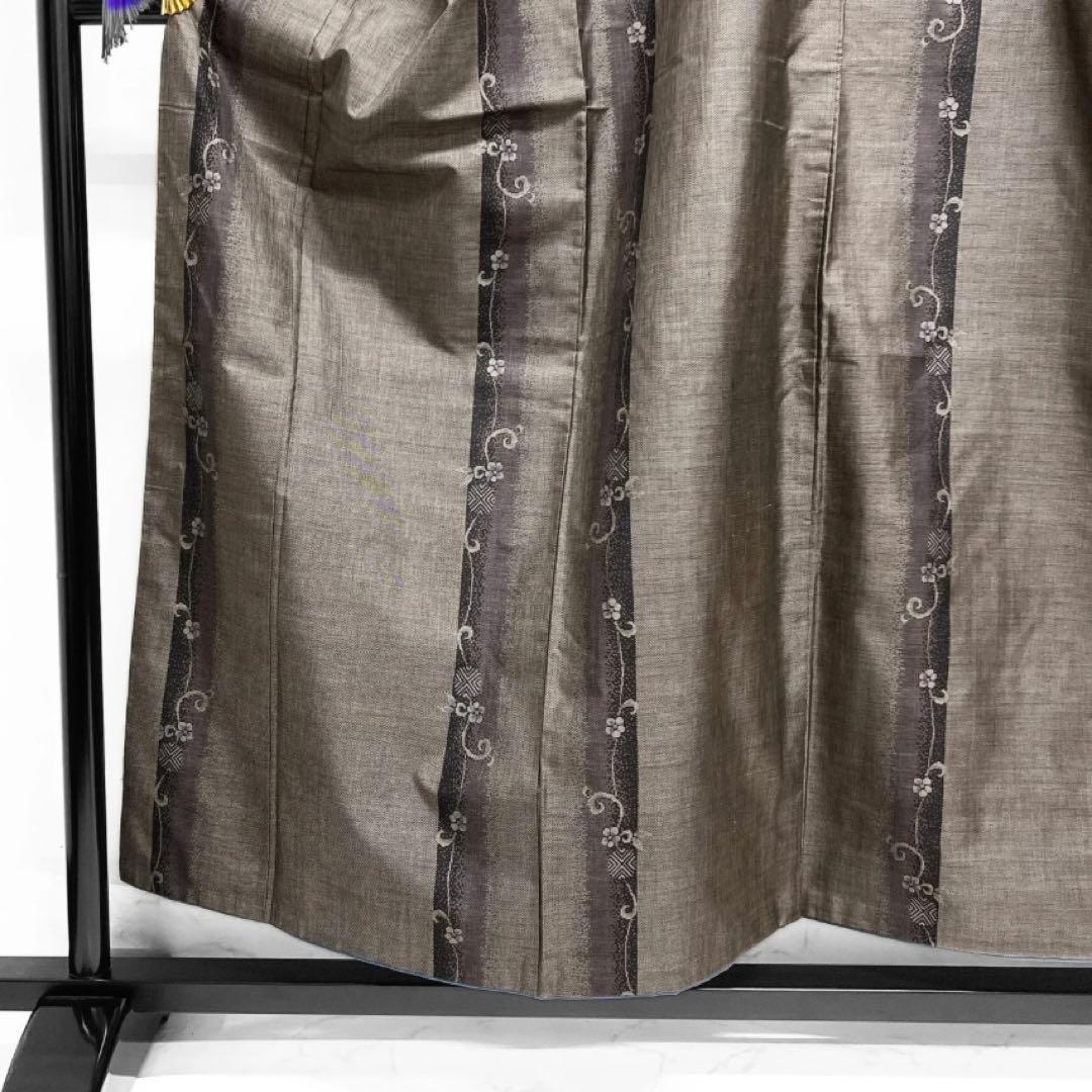 小紋　大島紬　縦縞　唐草　小花　抽象模様　着物　093a d