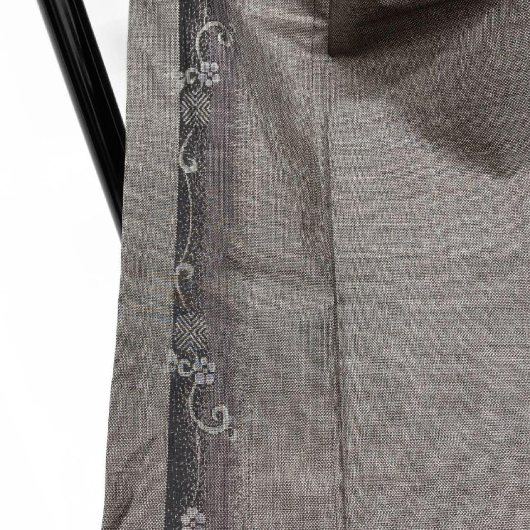 小紋　大島紬　縦縞　唐草　小花　抽象模様　着物　093a d