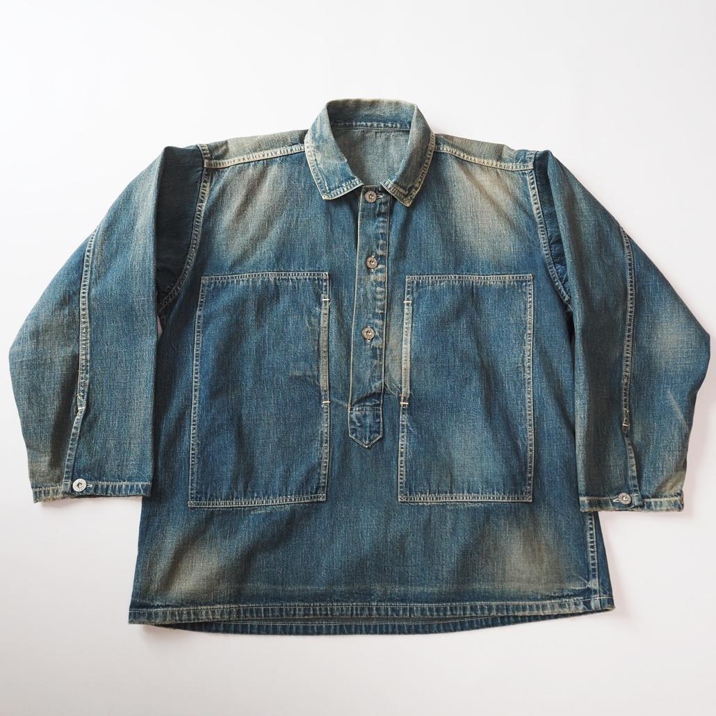 BEAMS BOY別注 バズリクソンズ USED DENIM PULLOVER