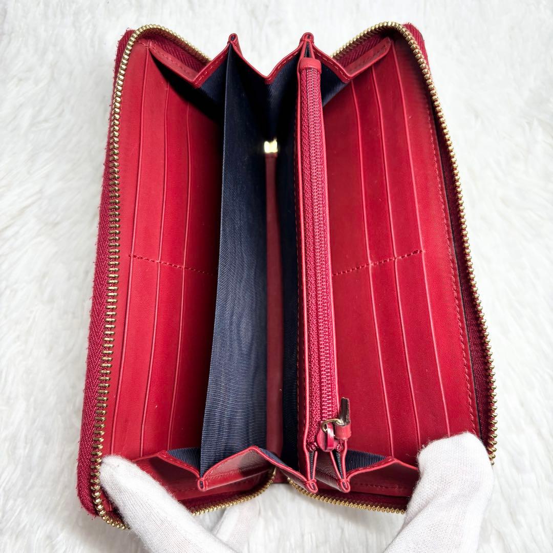 ✨極美品✨ グッチ 長財布 ブルームス GG柄 ラウンドファスナー PVC 花柄