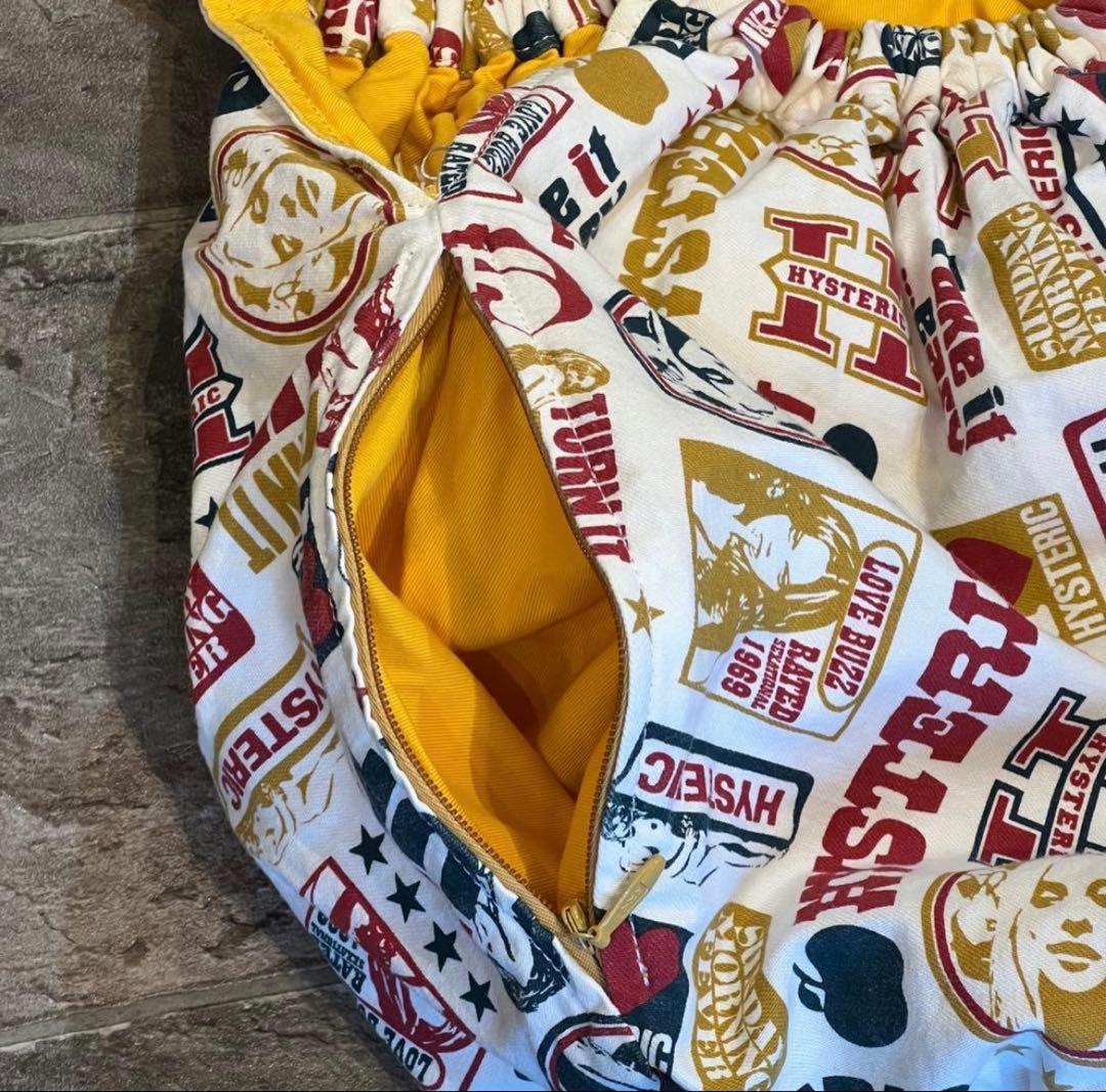 【極美品】HYSTERIC GLAMOUR ヒスガール ロゴ ポーチ付きバッグ大