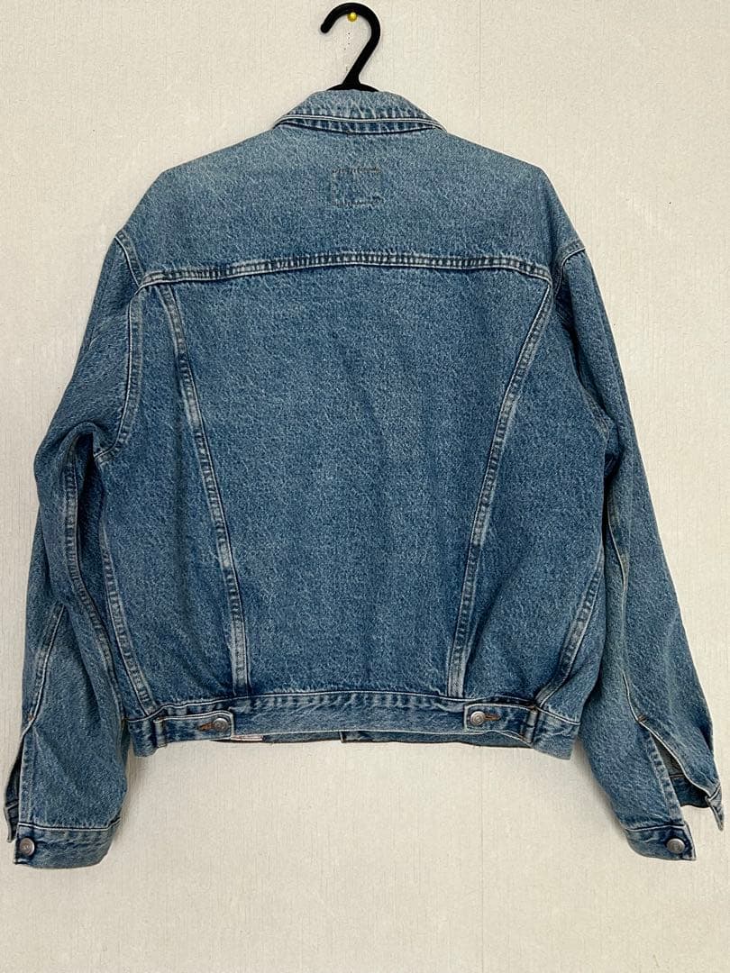希少　イタリア製　RIFLE ストライプラインスリーブ　デニムジャケット　L