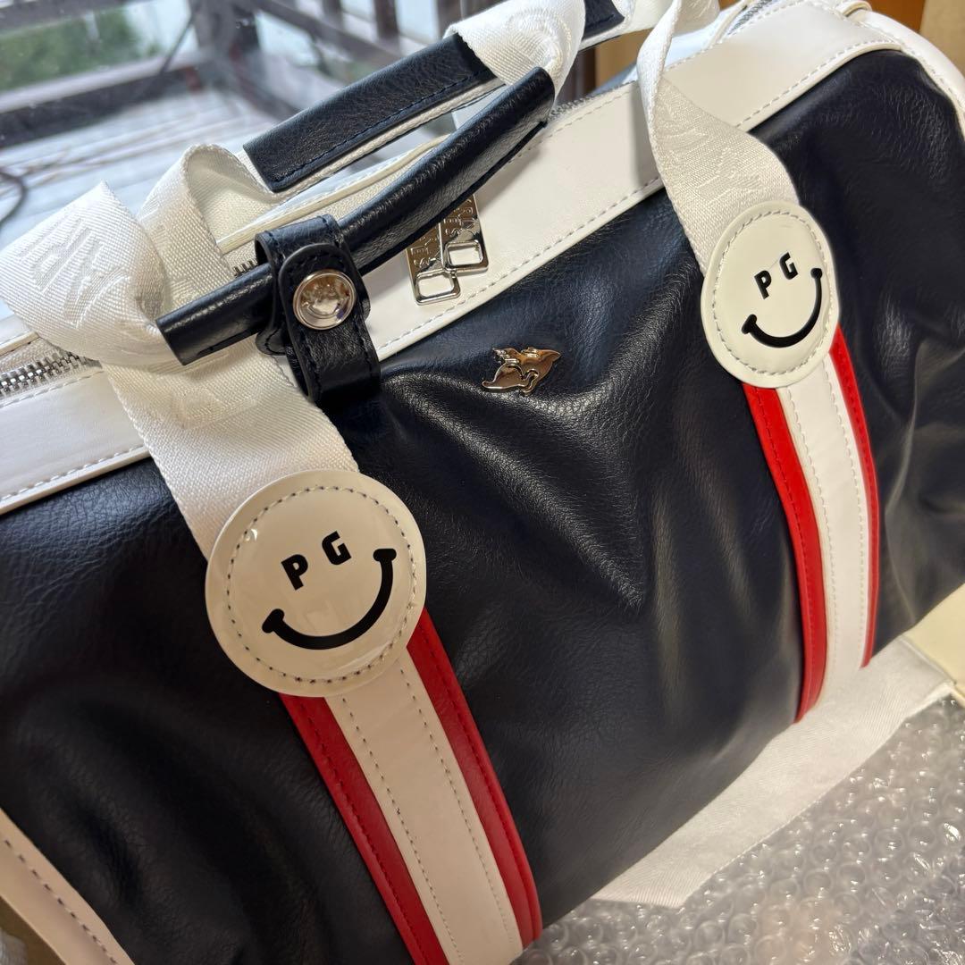 PEARLY GATES トートバッグ ネイビー/ホワイト/レッド