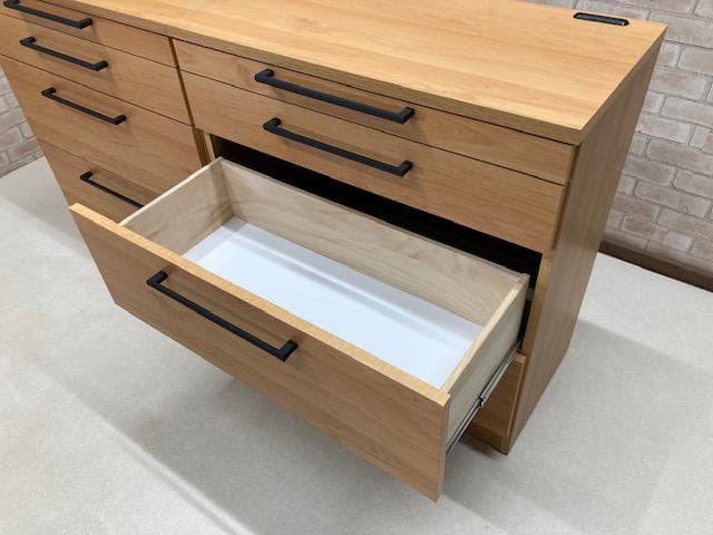 カウンター　キッチン　国産　レンジ台　収納　ナチュラル　２本セット　新品