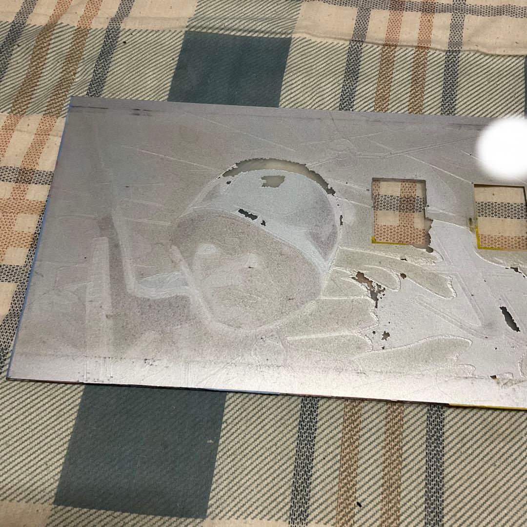 昔のピンボールゲームのスコアー板　【昭和レトロ　コンバット】