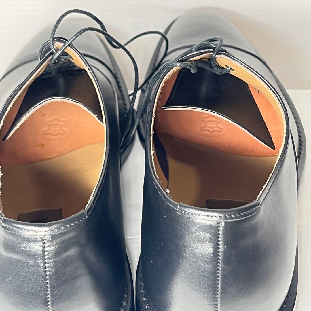 【美品】ポリーニ ストレートチップ 内羽根 レザー ビジネスシューズ 26