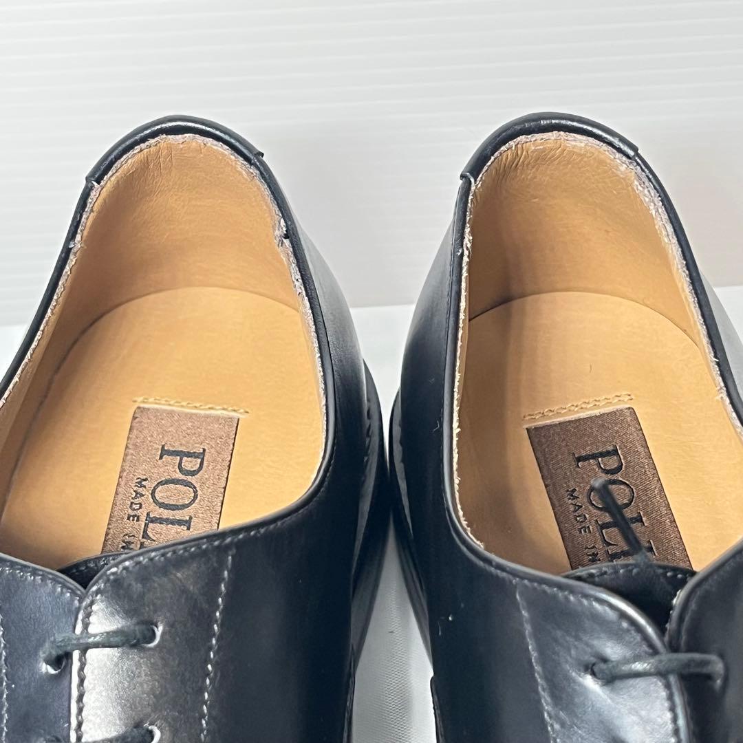 【美品】ポリーニ ストレートチップ 内羽根 レザー ビジネスシューズ 26