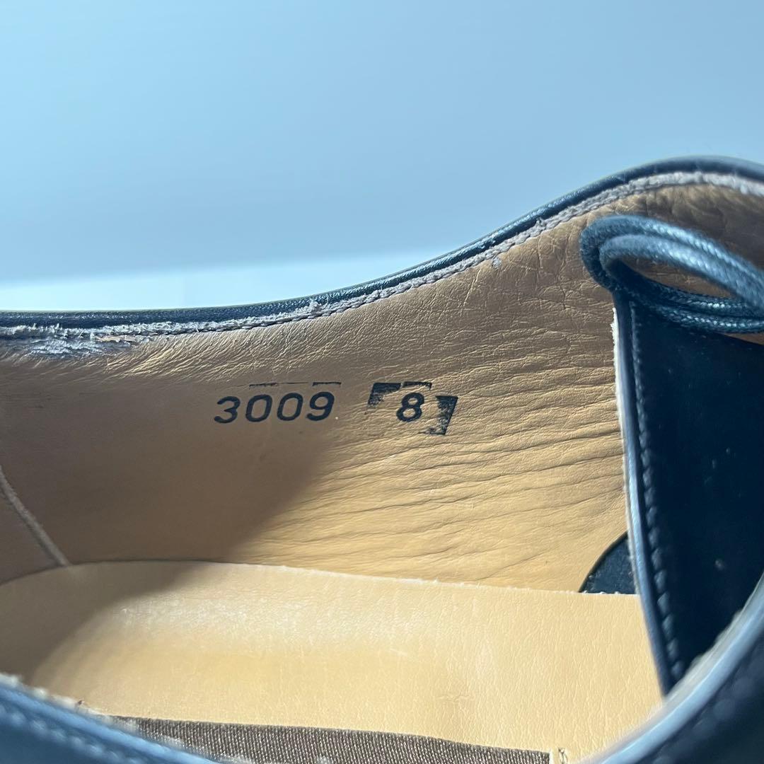 【美品】ポリーニ ストレートチップ 内羽根 レザー ビジネスシューズ 26