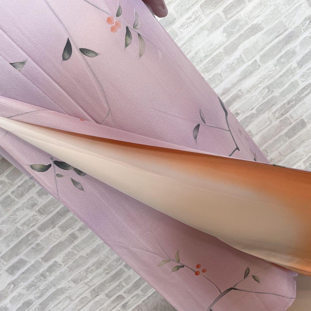 小紋　フルセット　実　枝葉　可愛らしい　お出掛け　お散歩　着物　P2