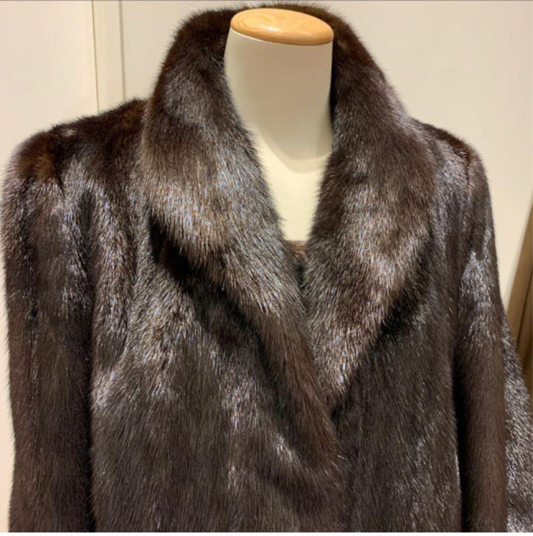 感謝　プライス❣️ダークミンク ロングMINK コート