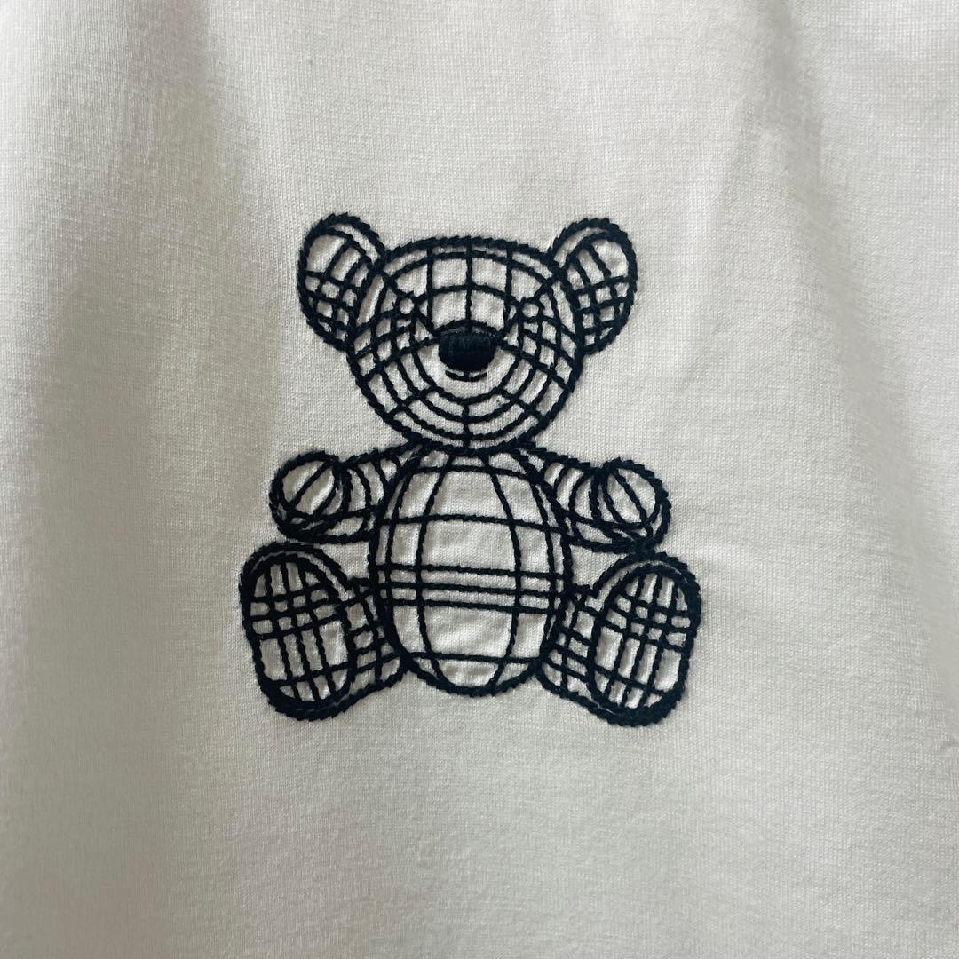 極美品 現行品 BURBERRY 白タグ テディベア刺繍 36.000円