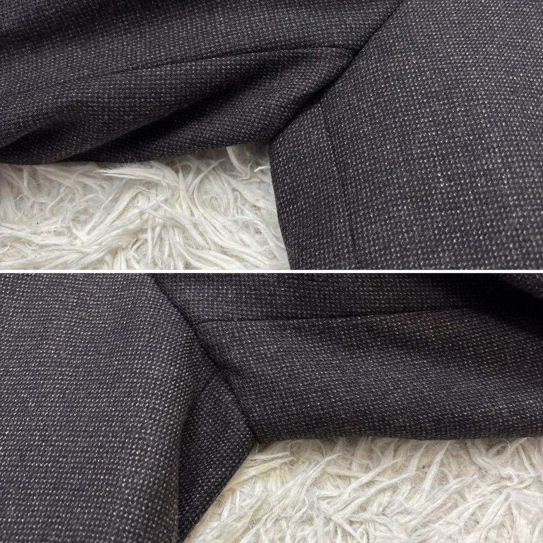 未使用級☆【アレキサンダージュリアン】フィンテス生地　3ピース　濃茶　AB4 M