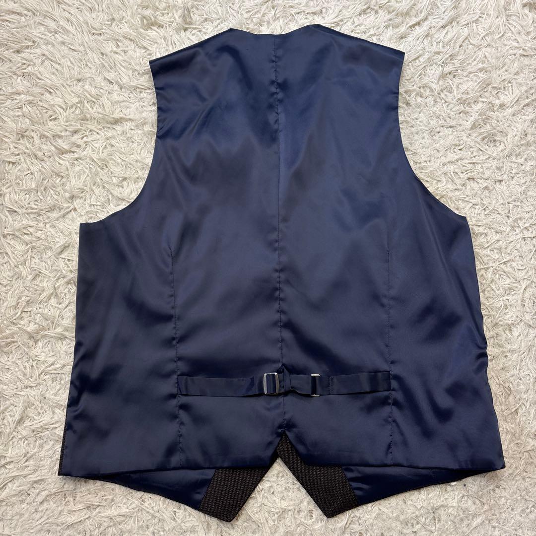 未使用級☆【アレキサンダージュリアン】フィンテス生地　3ピース　濃茶　AB4 M