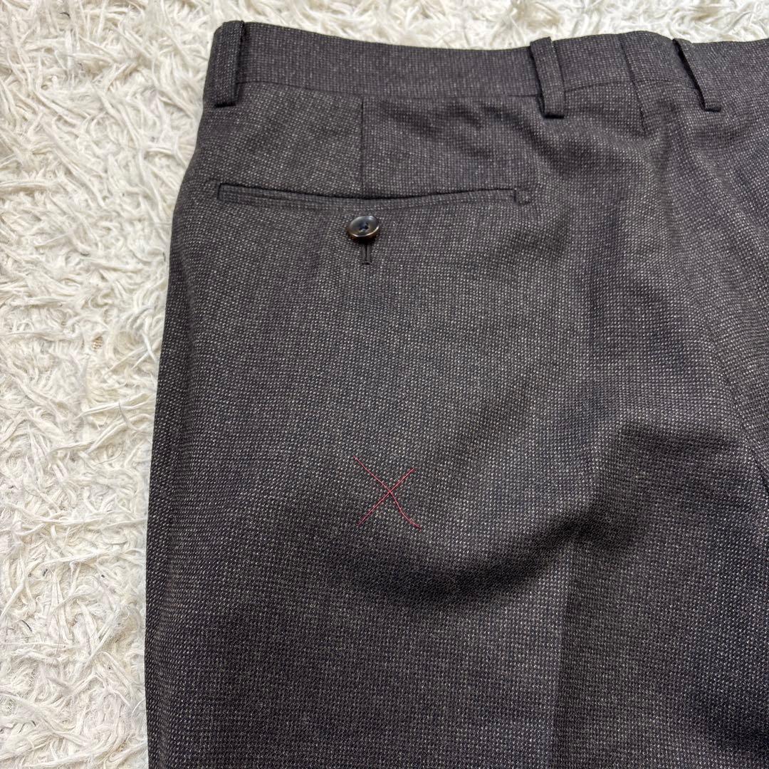 未使用級☆【アレキサンダージュリアン】フィンテス生地　3ピース　濃茶　AB4 M