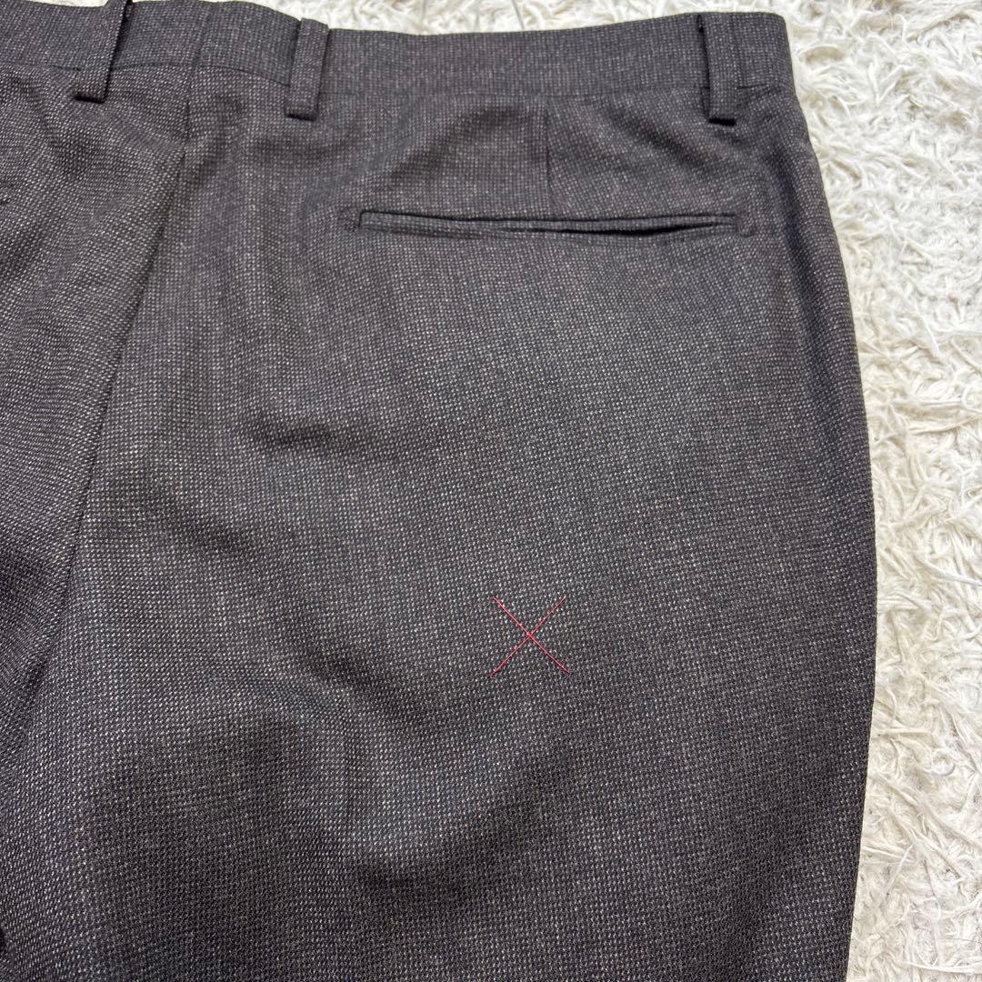 未使用級☆【アレキサンダージュリアン】フィンテス生地　3ピース　濃茶　AB4 M