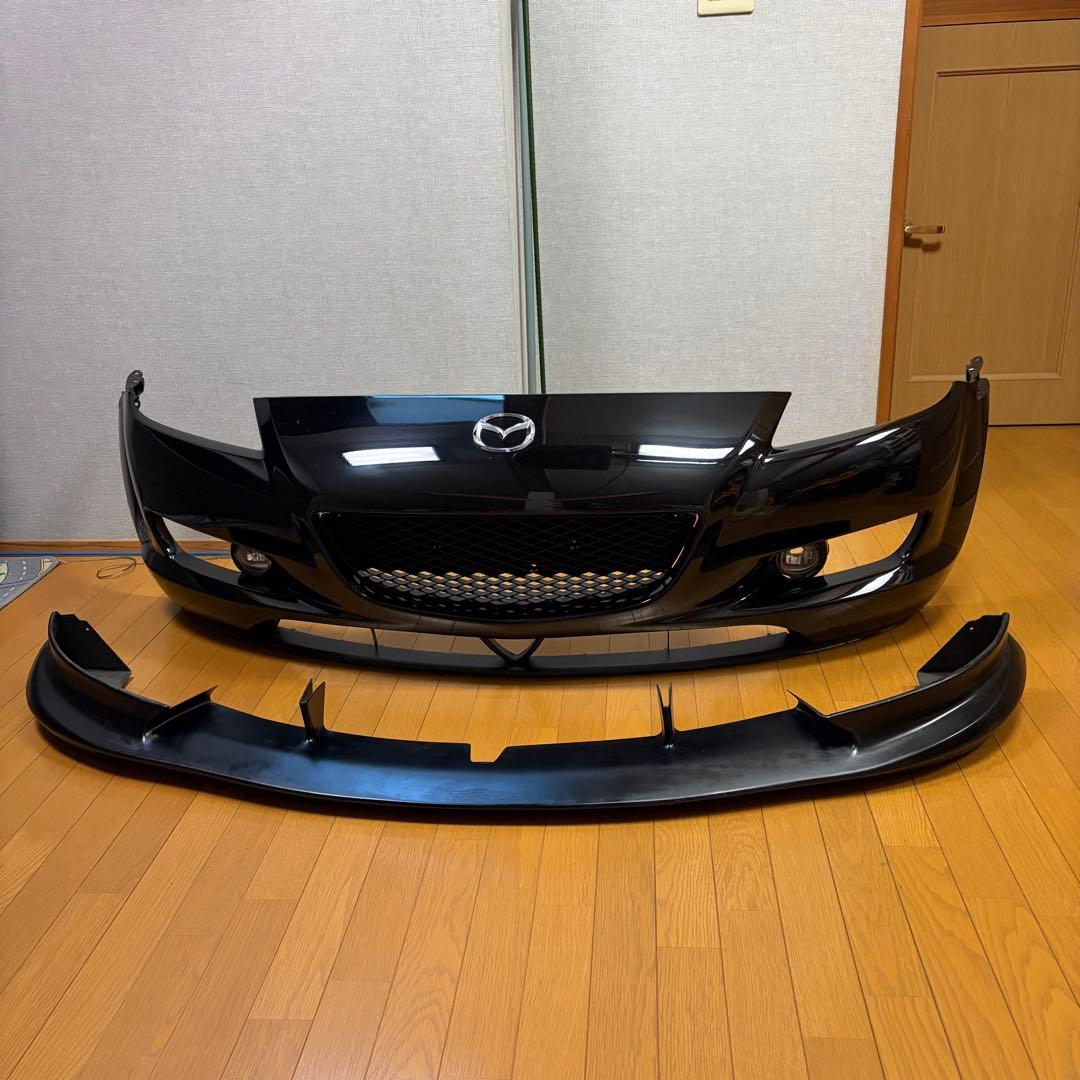 RX-8 LEG MOTOR SPORTフロントリップ +純正バンパー　引取限定