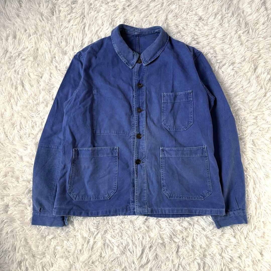 60s フレンチ カバーオール ブルー ユーロワーク vintage 雰囲気系