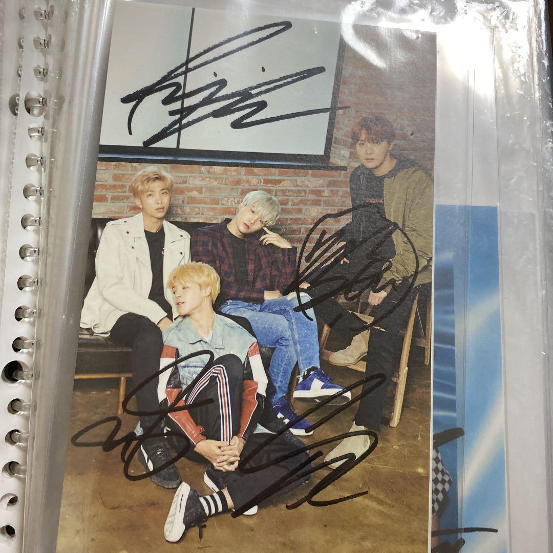 防弾少年団　BTS サイン　直筆　公式ポストカード　VT
