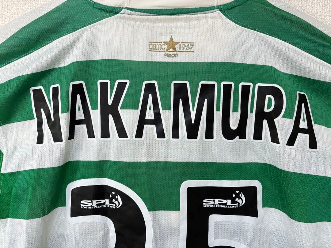 セルティック ゲームシャツ 中村俊輔 背番号25番　ナイキ