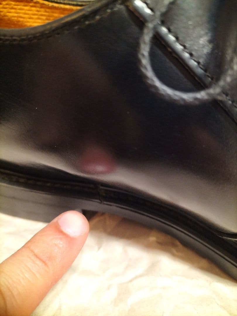 BATES（ベイツ）黒本革シューズ USA製　9程度？（26.5〜27cm）
