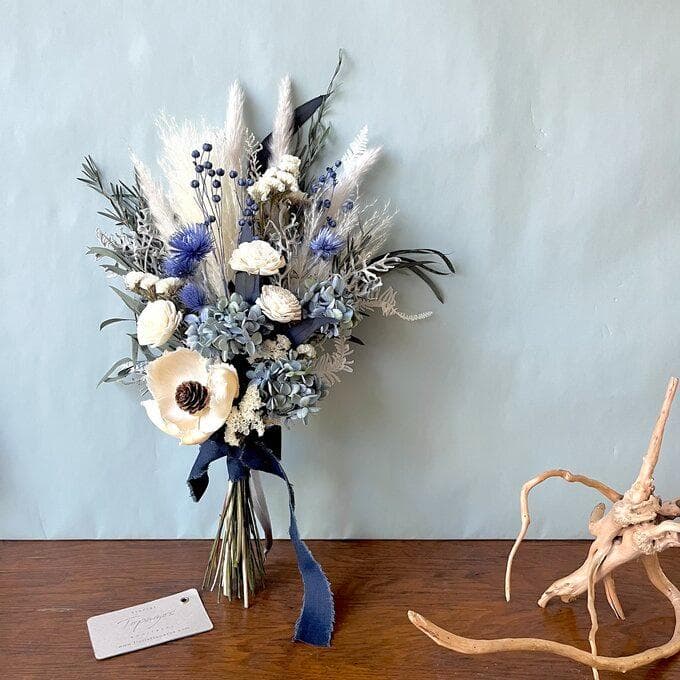 A109さま専用＾＾ブルーグリーンのグラデーション紫陽花スワッグ（ブーケ） L