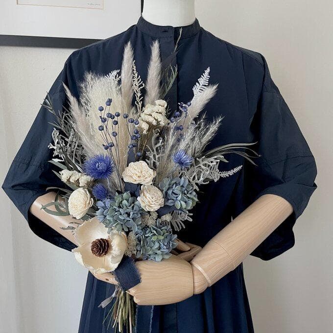 A109さま専用＾＾ブルーグリーンのグラデーション紫陽花スワッグ（ブーケ） L