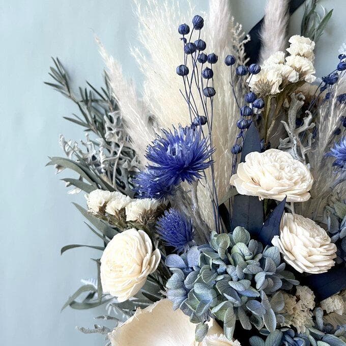 A109さま専用＾＾ブルーグリーンのグラデーション紫陽花スワッグ（ブーケ） L