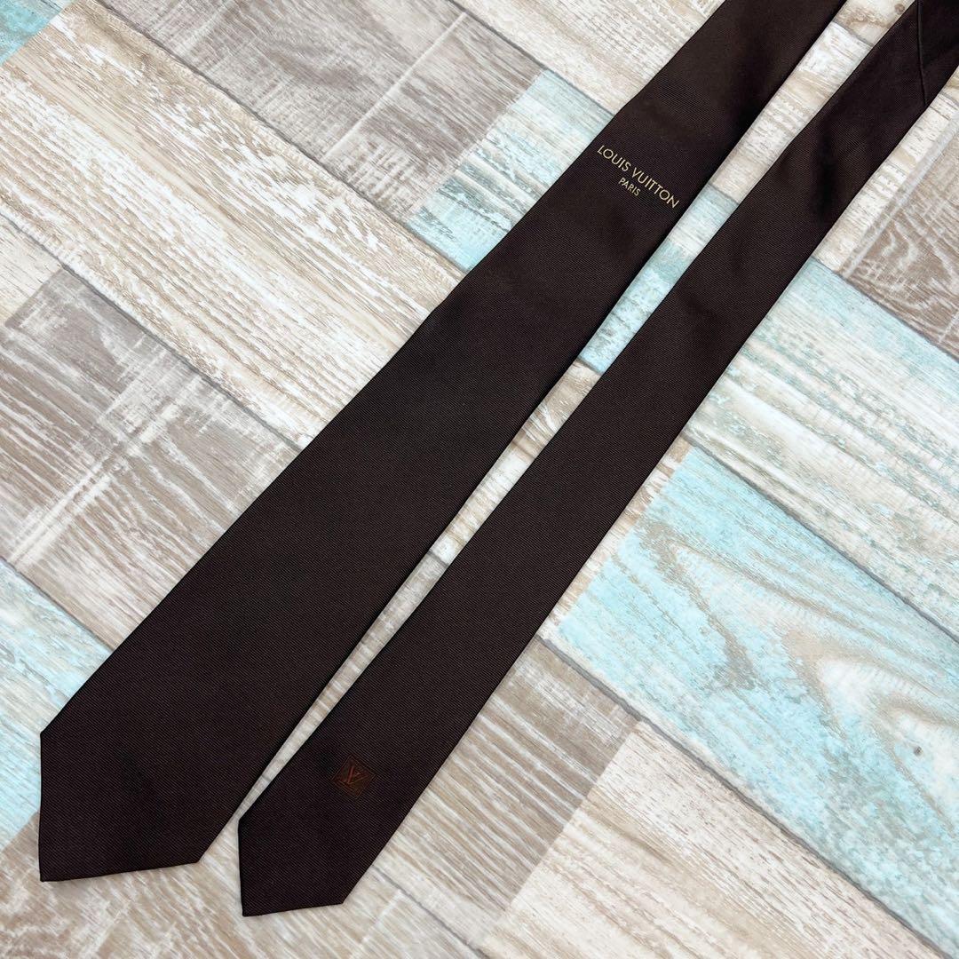 LOUIS VUITTON 　ルイヴィトン　ネクタイ　LV　マルティエ　ブラウン