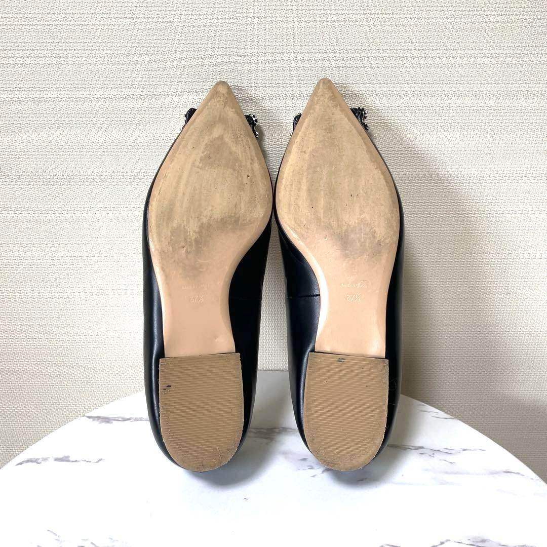 PIPPICHIC 37.5 ANNA V JEWERLYフラットシューズ　黒