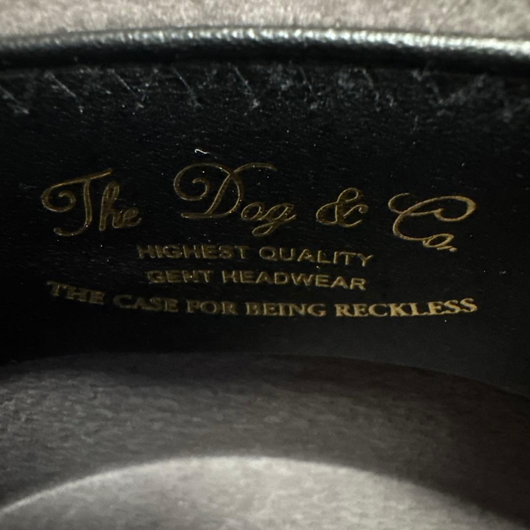 美品 ブラウン ウールハット リボン付き