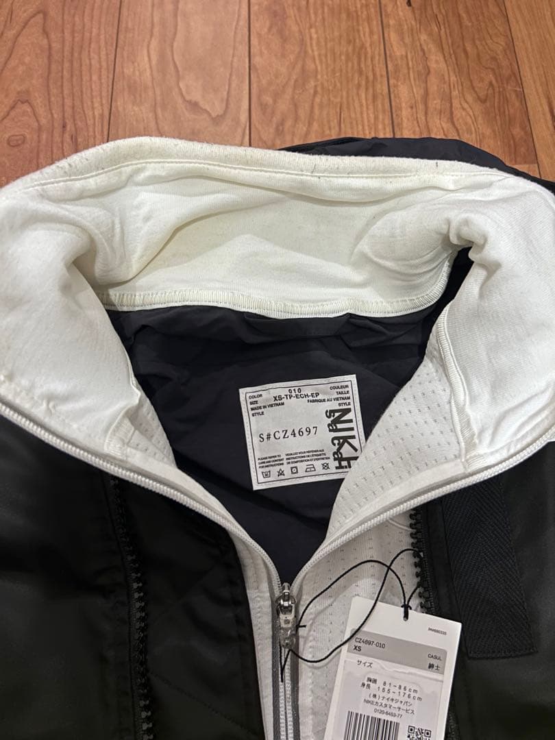 さ*か様 NIKE X SACAI MA-1 ジャケットBLACK XS 中古品