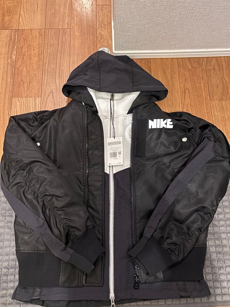 さ*か様 NIKE X SACAI MA-1 ジャケットBLACK XS 中古品