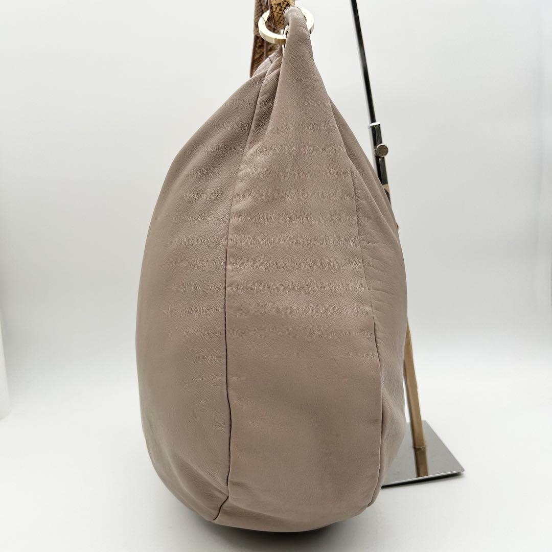 極希少✨　ジミーチュウ　ワンショルダーバッグ　スカイ　レザー　パイソン　ホーボー