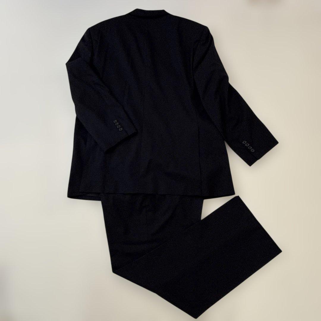 BURBERRYネイビー お受験　七五三　卒業　メンズスーツ　ウールBB6