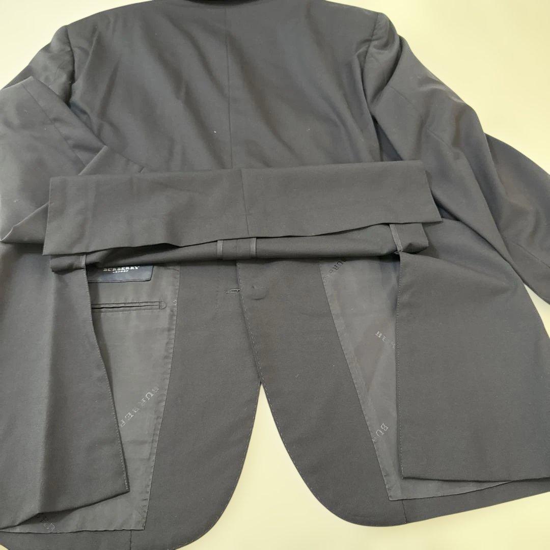 BURBERRYネイビー お受験　七五三　卒業　メンズスーツ　ウールBB6