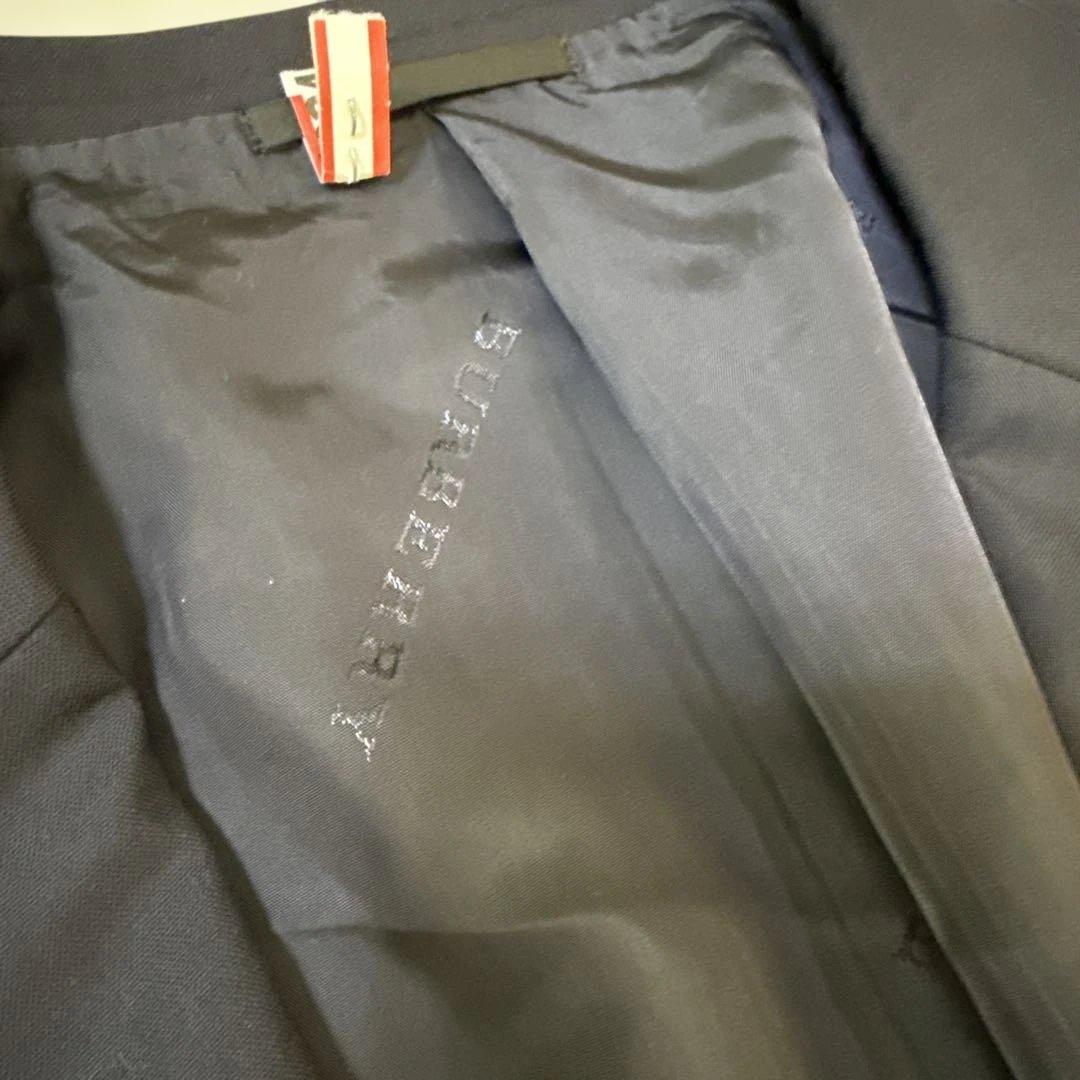 BURBERRYネイビー お受験　七五三　卒業　メンズスーツ　ウールBB6