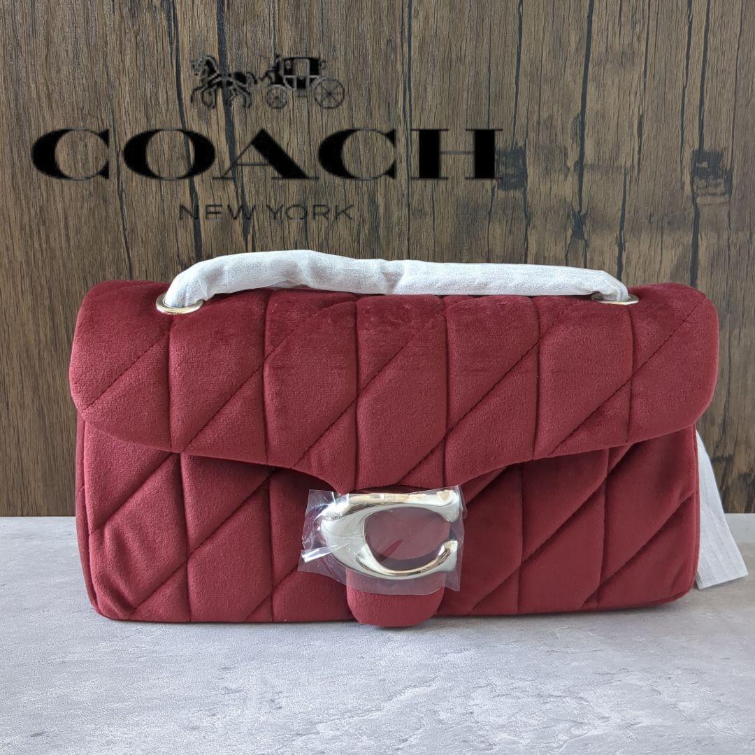 【新品】COACH　タビー ショルダー バッグ 26・キルティング