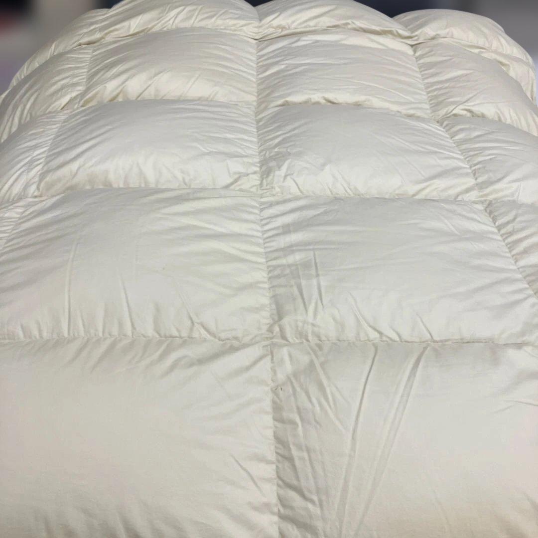 羽毛布団ダブル掛けふとん　立体キルト　羽毛専用ケース付き　西川