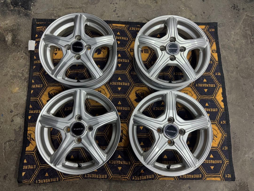 と*ん様 中古 BS アルミホイール　14インチ　4.5j　+45　4穴100