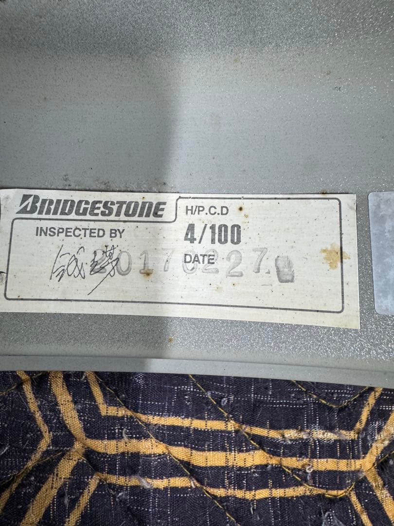 と*ん様 中古 BS アルミホイール　14インチ　4.5j　+45　4穴100