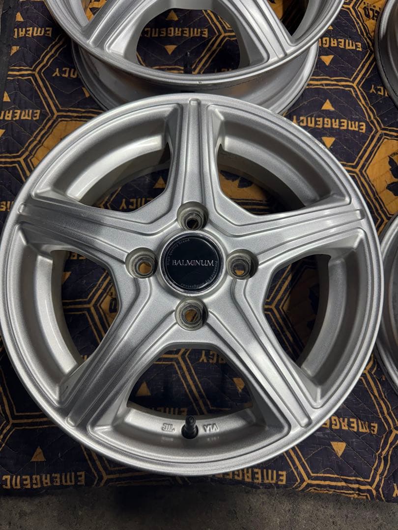 と*ん様 中古 BS アルミホイール　14インチ　4.5j　+45　4穴100