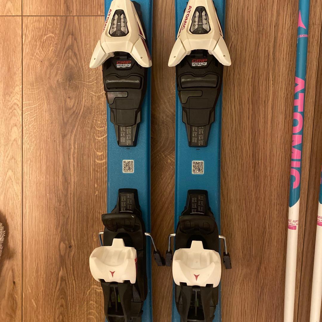 ATOMIC スキー 110 ビンディング、ストック付
