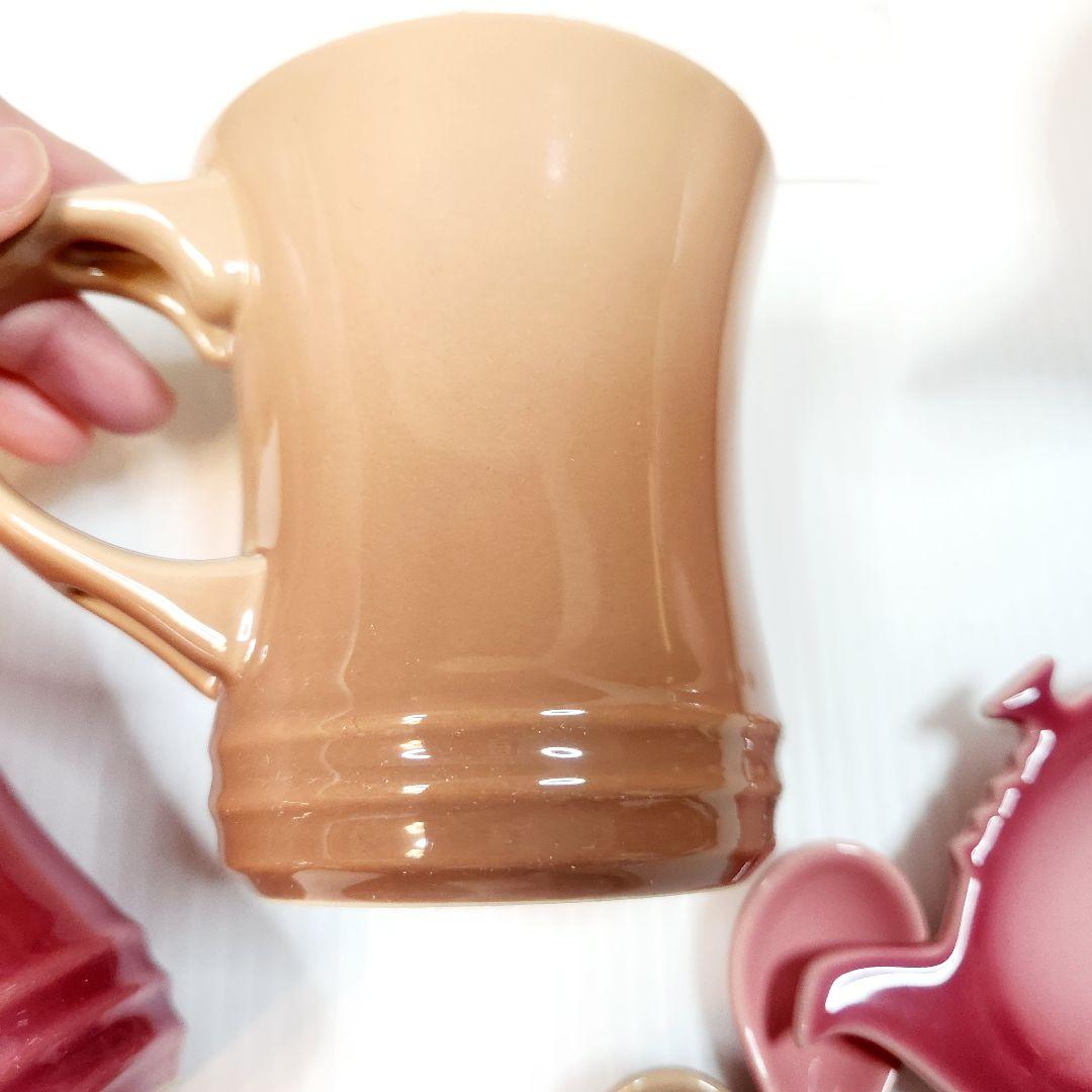 【フォロワー様引5%済】ルクルーゼ ティーポット ティーバッグ マグカップセット