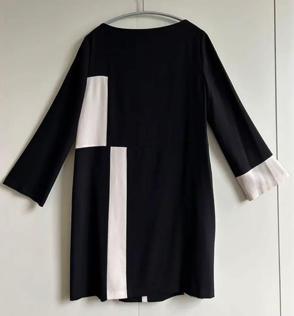 シビラsybilla バイカラー 長袖チュニック